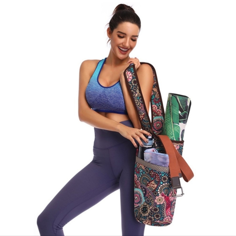Ewedoos XL Colorful Paisley Yoga Bag 0410-K